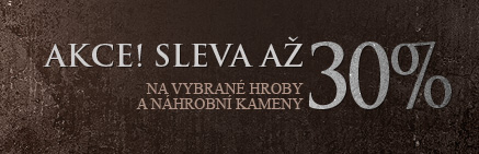 sleva 30% na náhrobní kameny